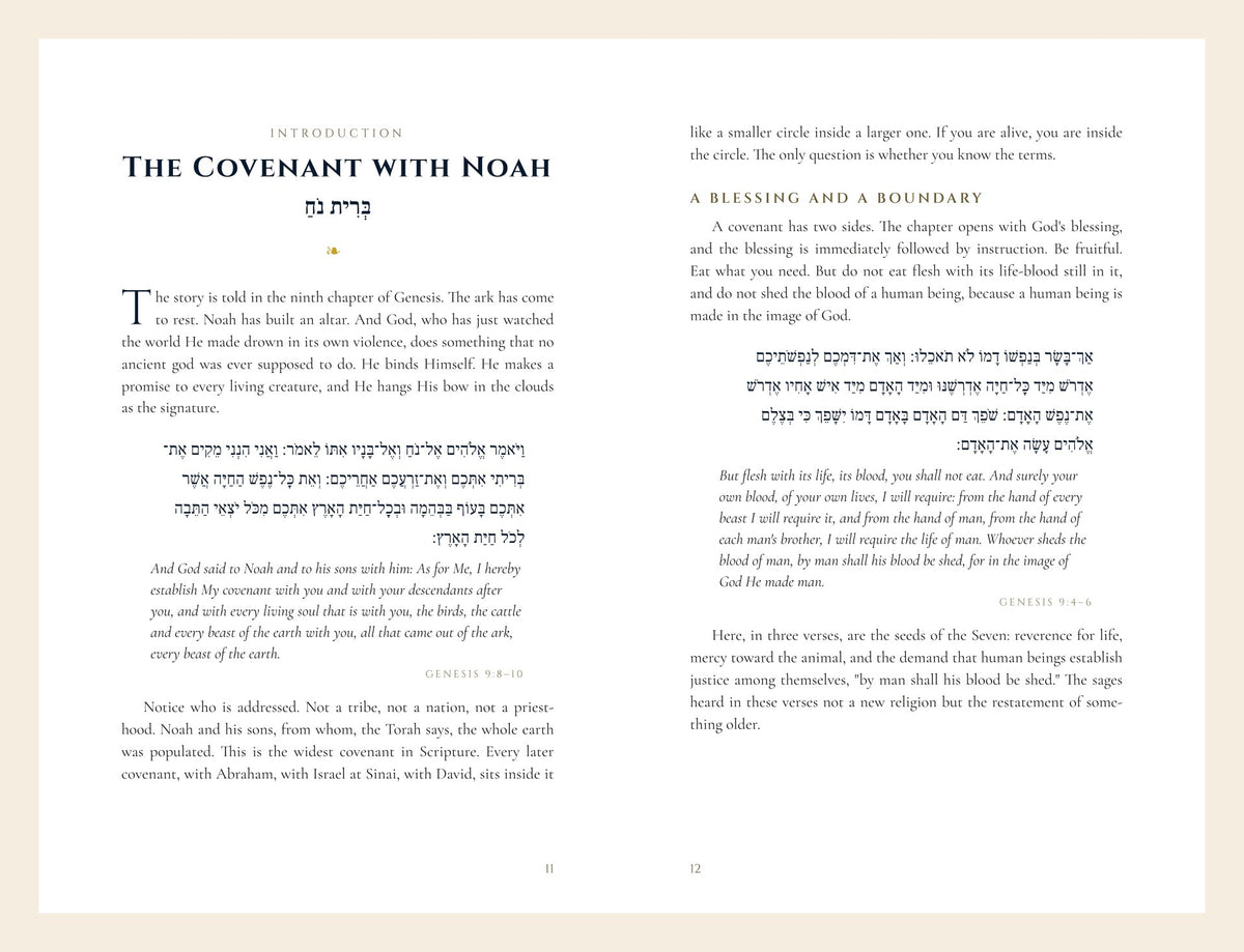 Interior spread — The Covenant with Noah